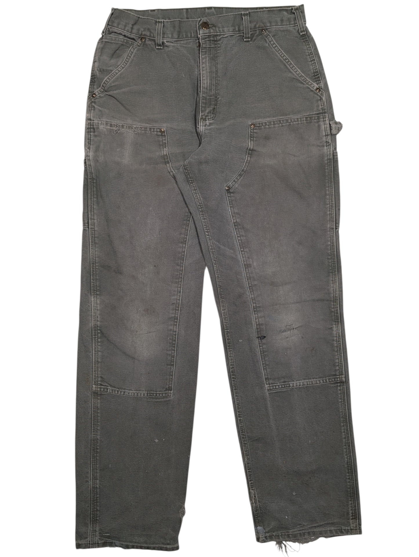 Carhartt Double Knee Carpenter Pants Faded Olive Green