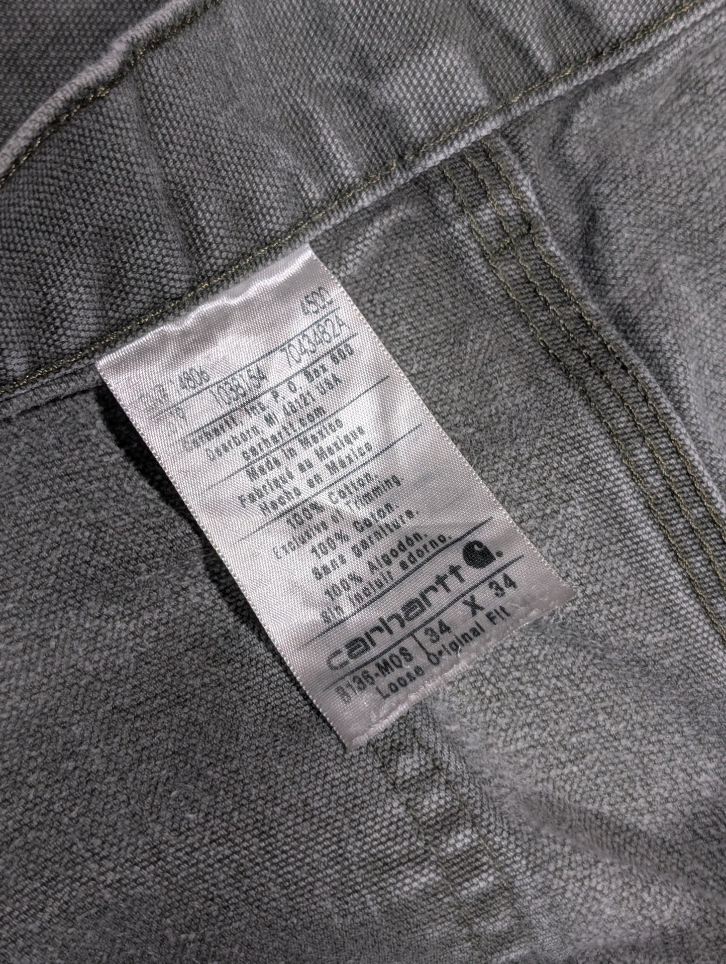 Carhartt Double Knee Carpenter Pants Faded Olive Green