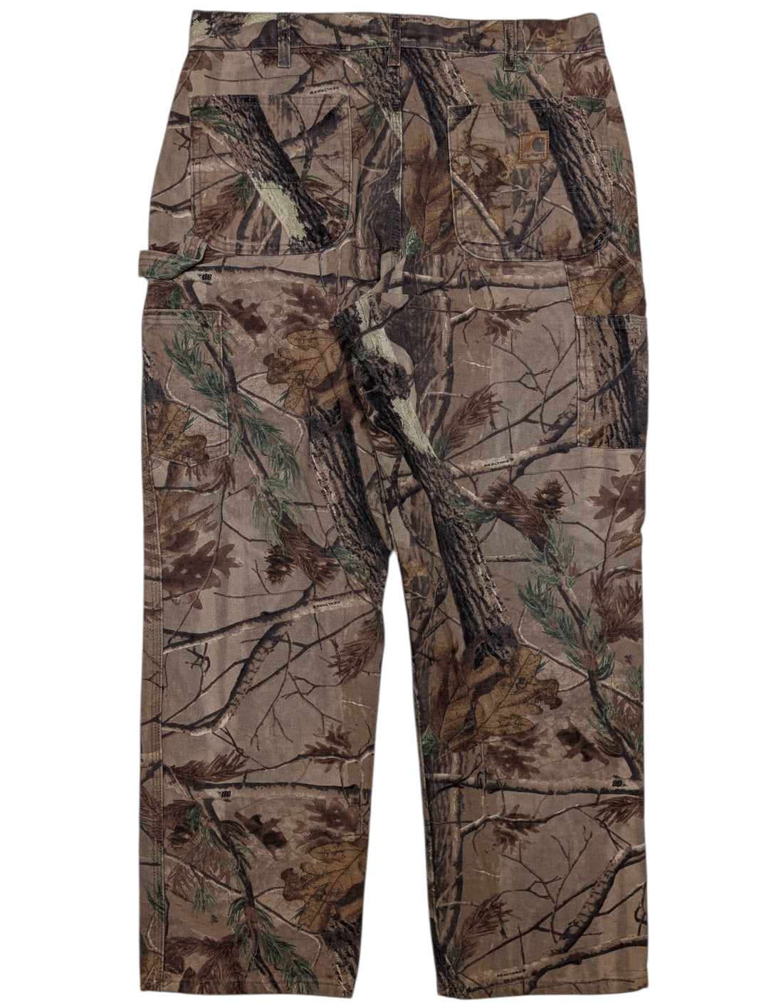 Vintage Carhartt Camo Realtree Carpenter Pants Sterling Silver Hardware
