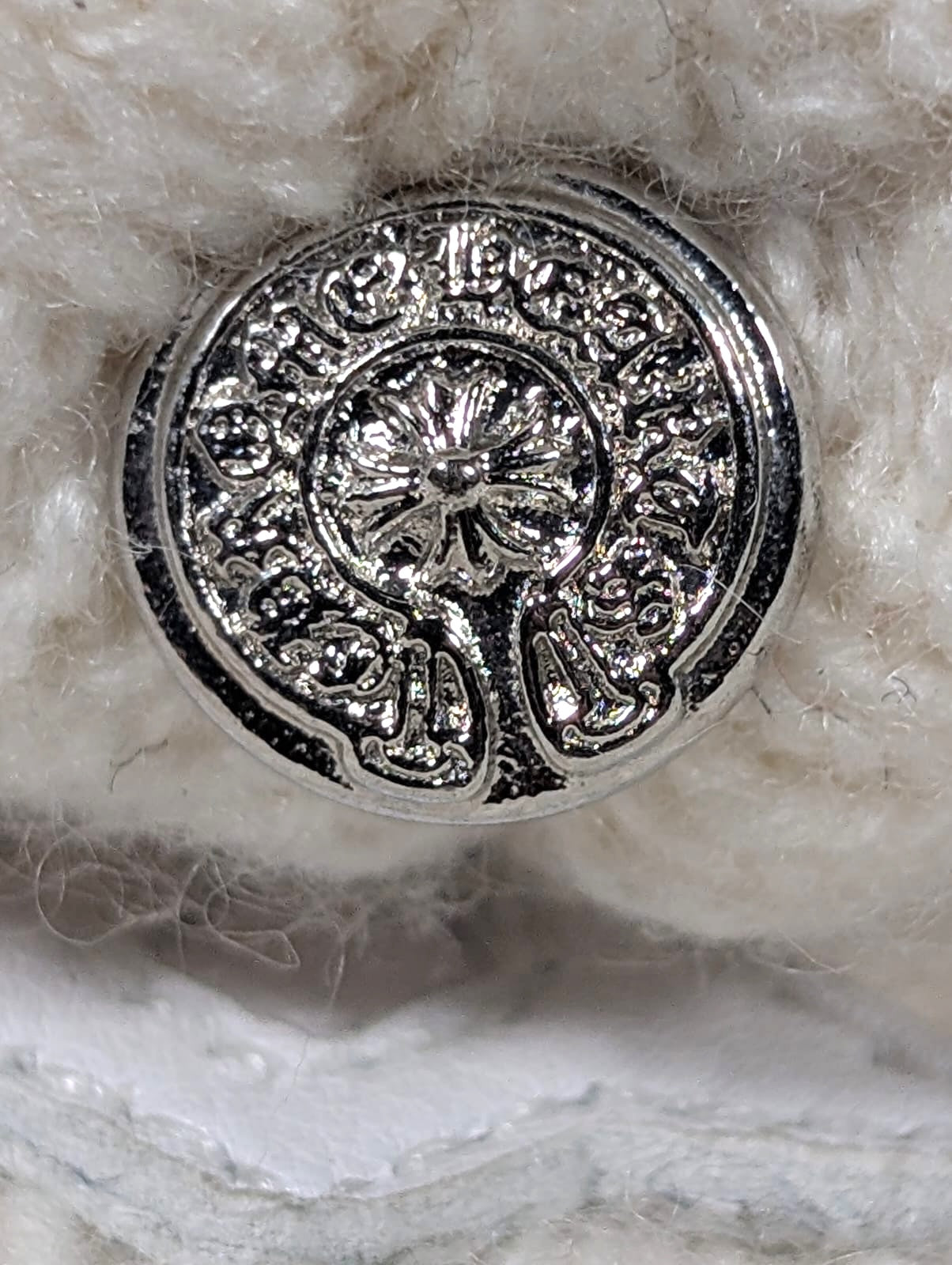 chrome hearts cashmere knit beanie white plus cross patch hat collectible rare fashion piece