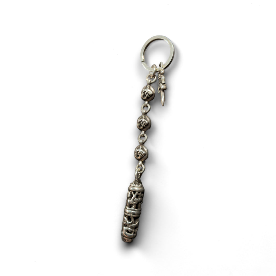 Chrome Hearts Celtic Roller Keychain Sterling Silver Hardware
