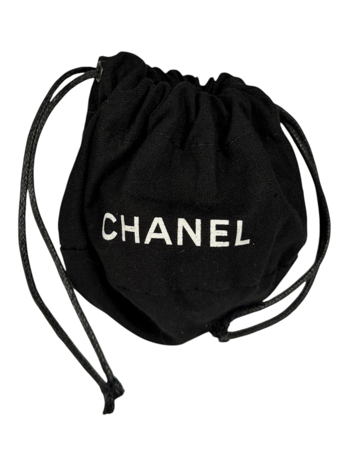Chanel Black Drawstring Dust Bag for Ivory Resin Bracelet
