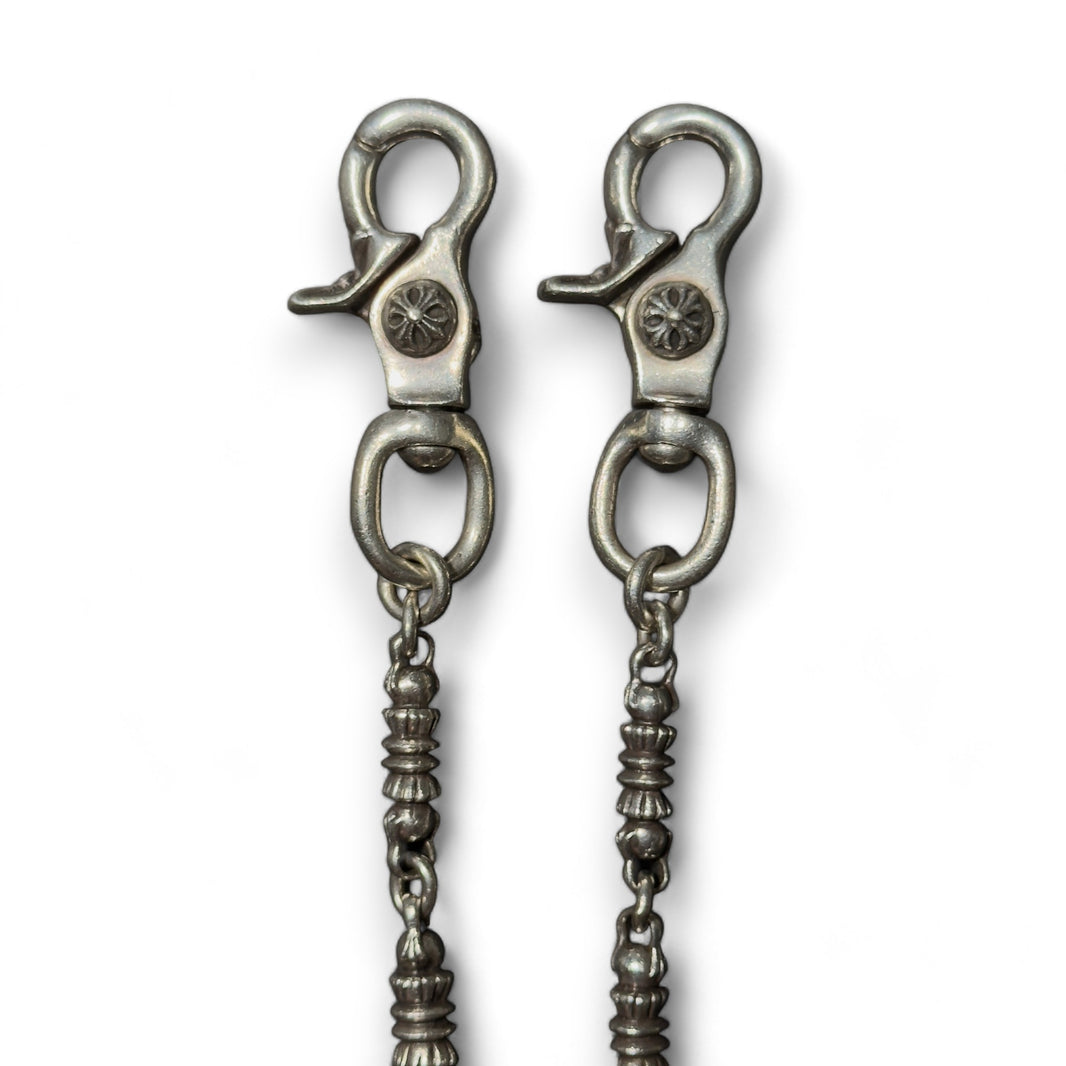 Chrome Hearts Vintage Barrel Link Wallet Chain Sterling Silver Hardware