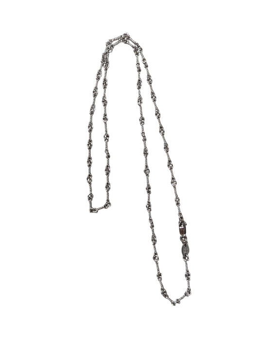 chrome hearts 18 inch white gold twist chain clasp detail necklace chain jewelry