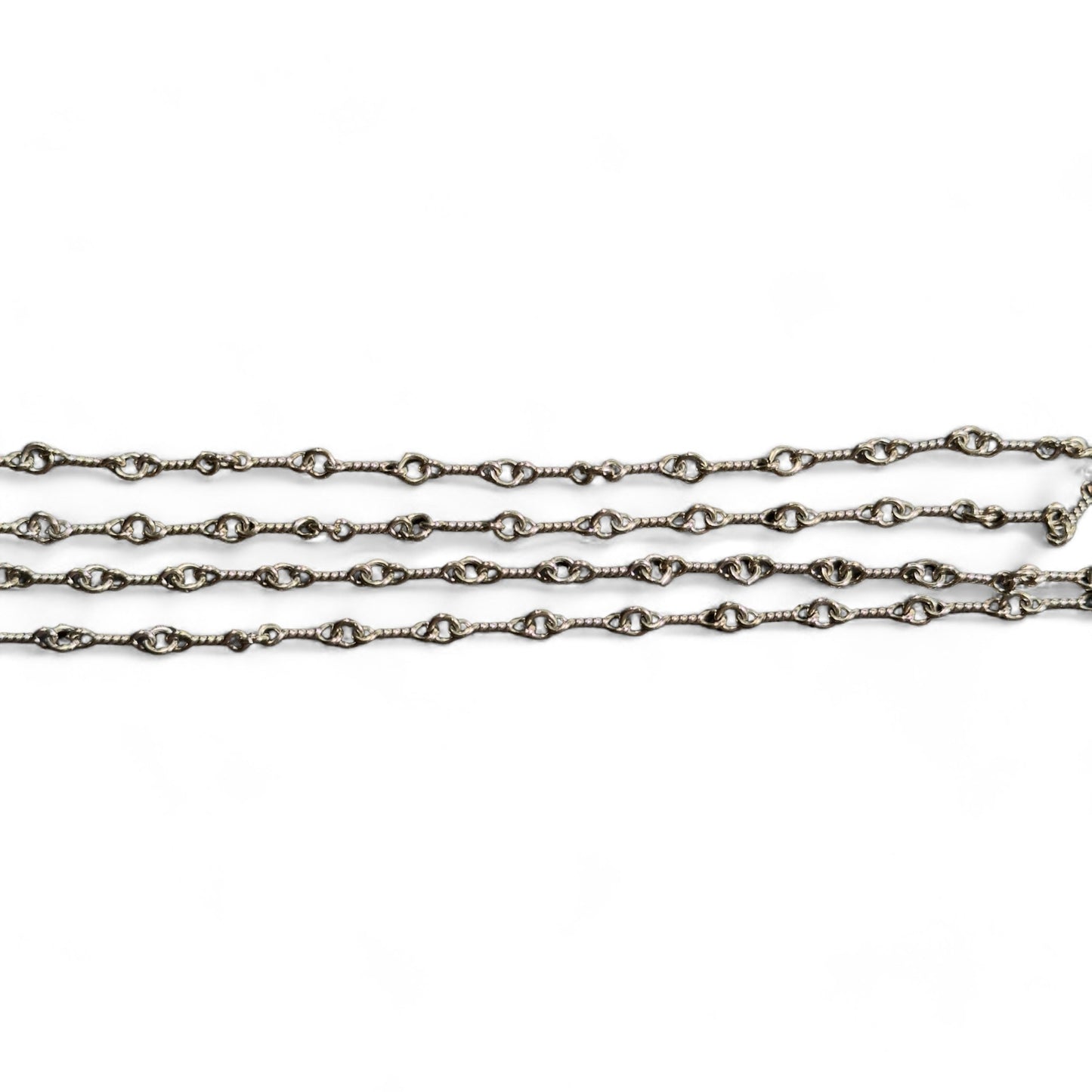 Twist Chain 18k White Gold