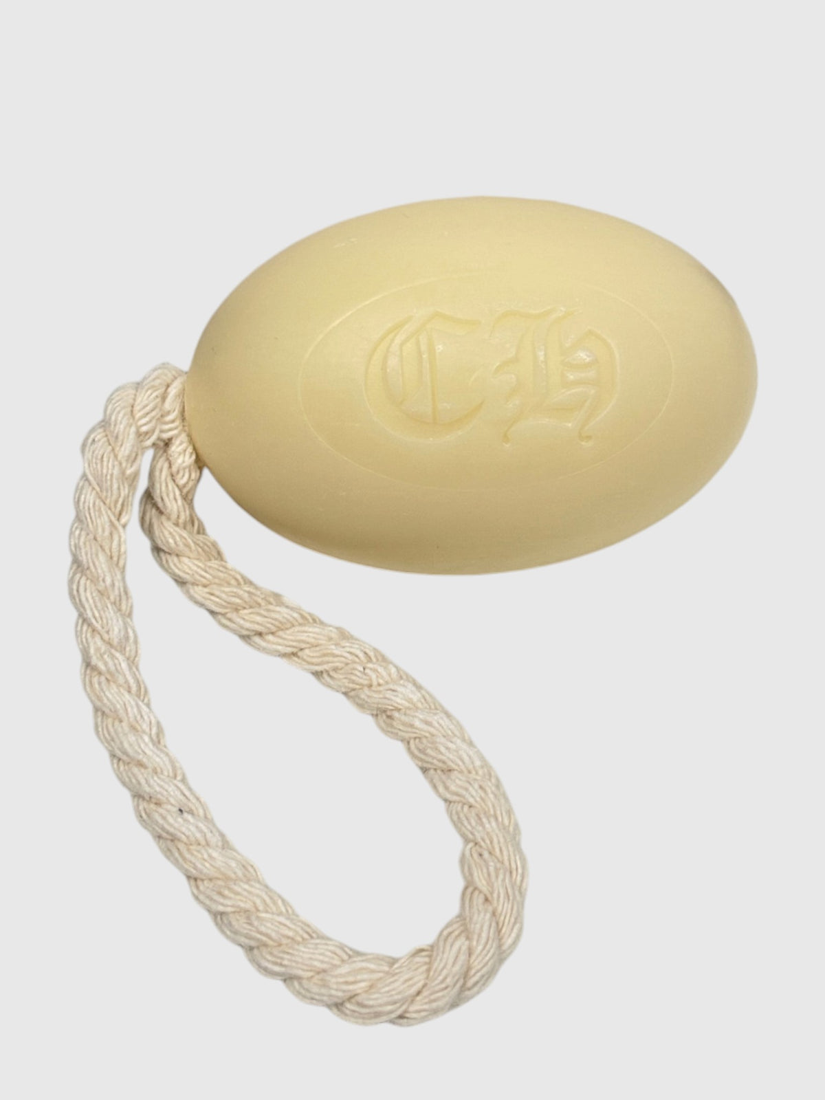 Soap on a Rope Natural Cotton Cord Chrome Hearts CH Logo Cream