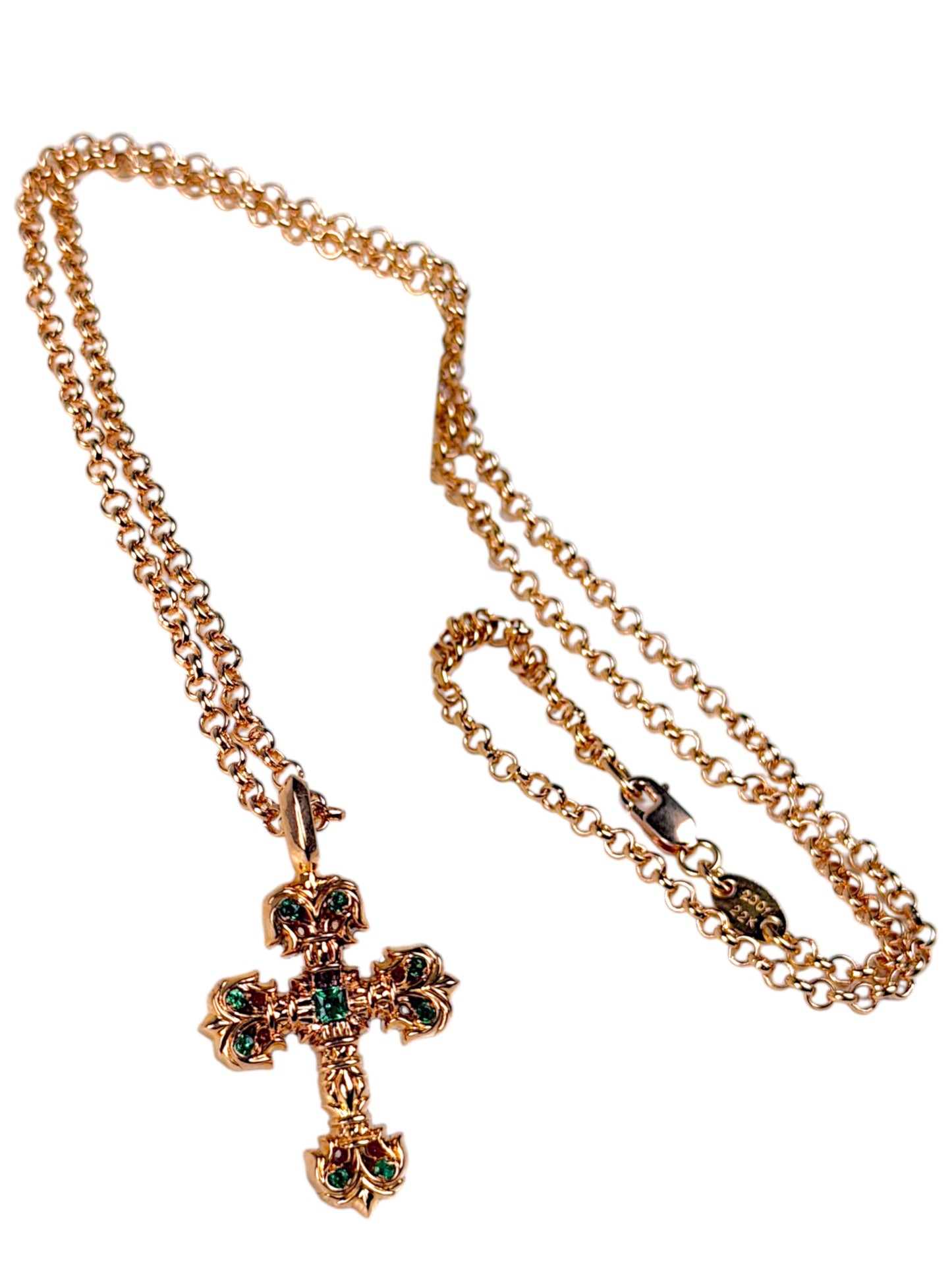 Rolo Belcher Link Chain Chrome Hearts 22K Gold