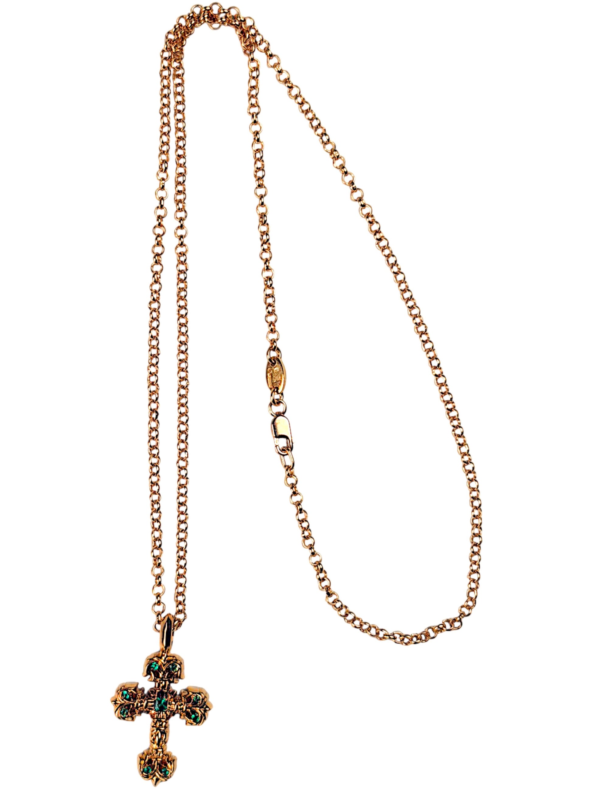22K Gold Chain Chrome Hearts Archival Roll Link