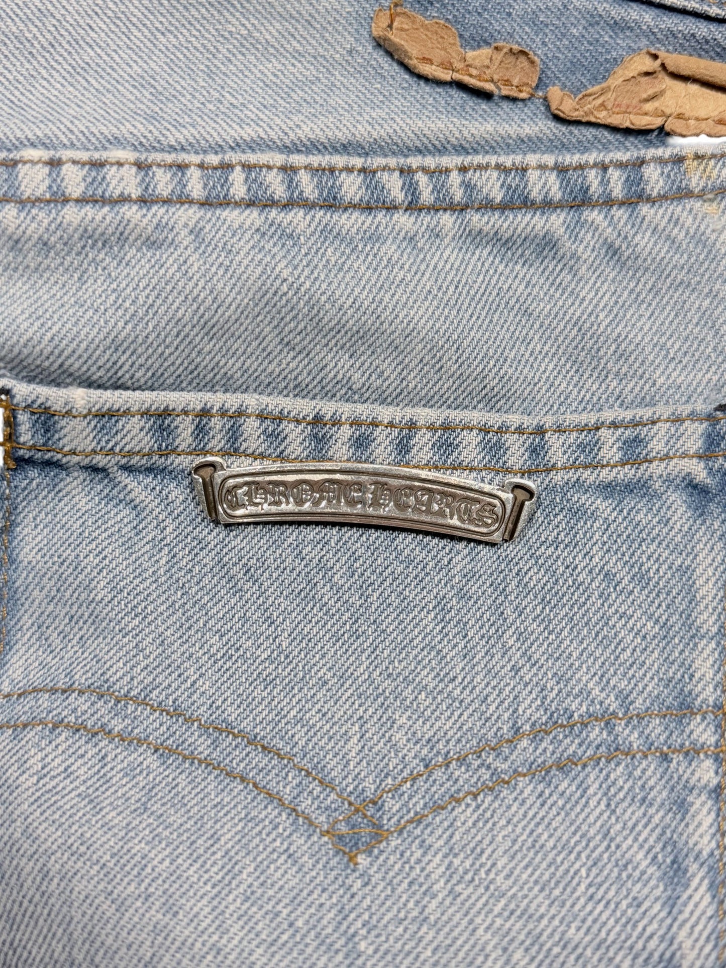 Green Alligator Cross Patch Levis 501 Jeans