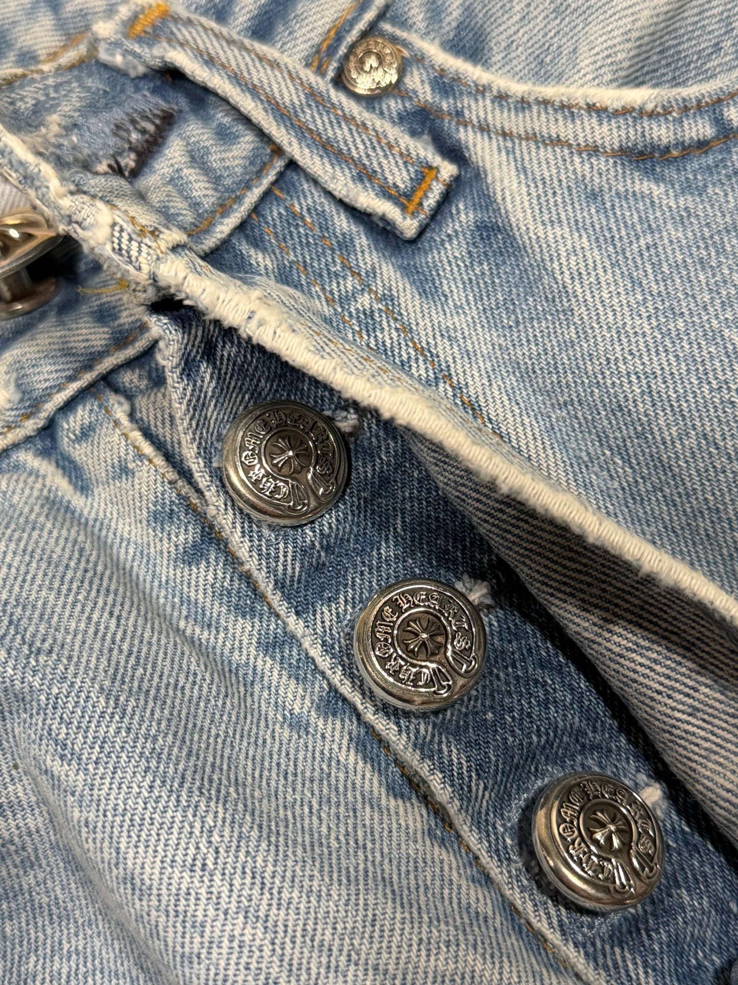 Green Alligator Cross Patch Levis 501 Jeans