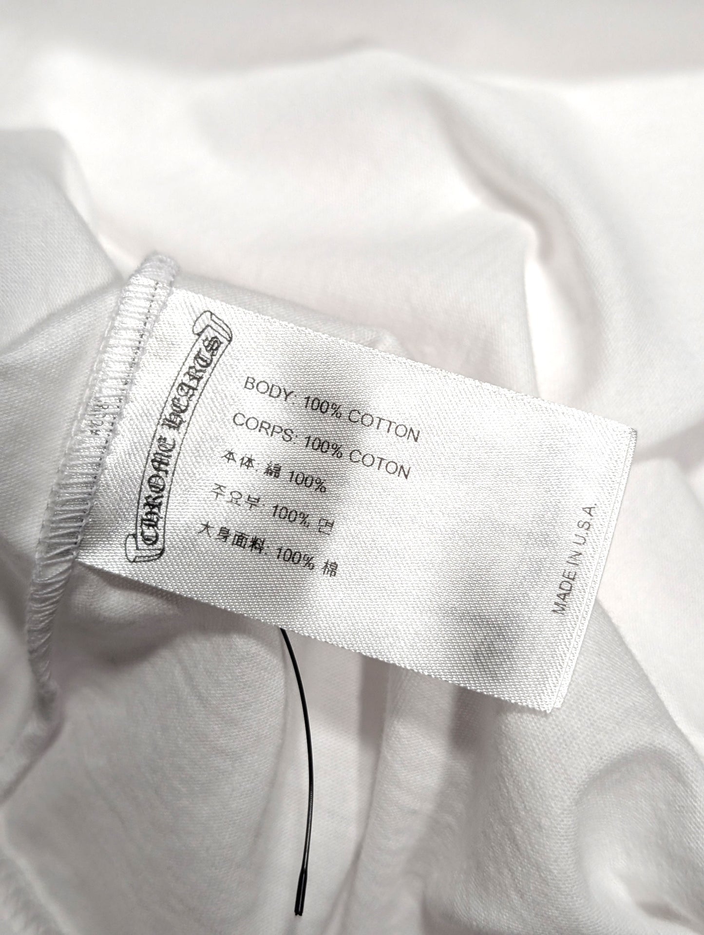 American Flag Cross USA T-Shirt White