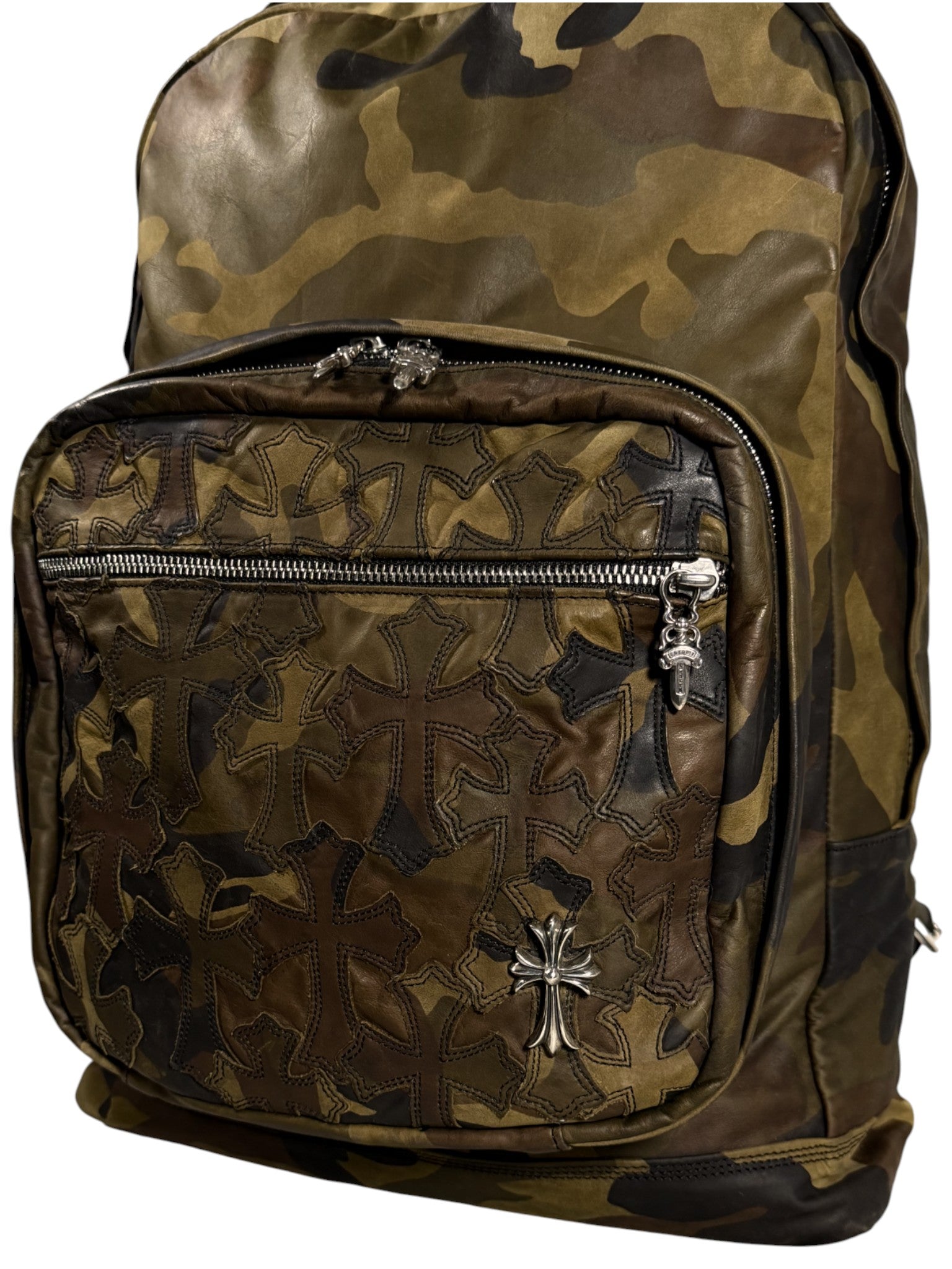 Camouflage Cross Patch 7th Grade Backpack by Chrome Hearts | YP