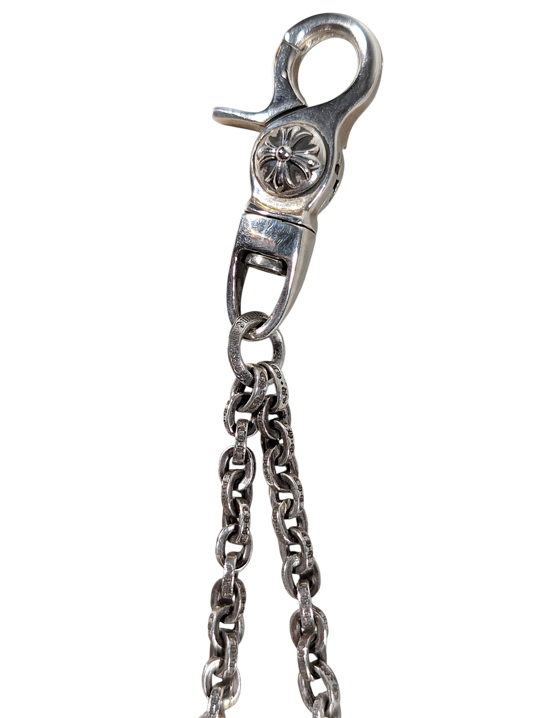 Chrome Hearts Silver Dice Keychain Sterling Silver Hardware