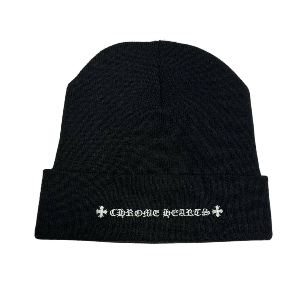 Chrome Hearts Matty Boy Chomper Lips Beanie Sterling Silver Hardware