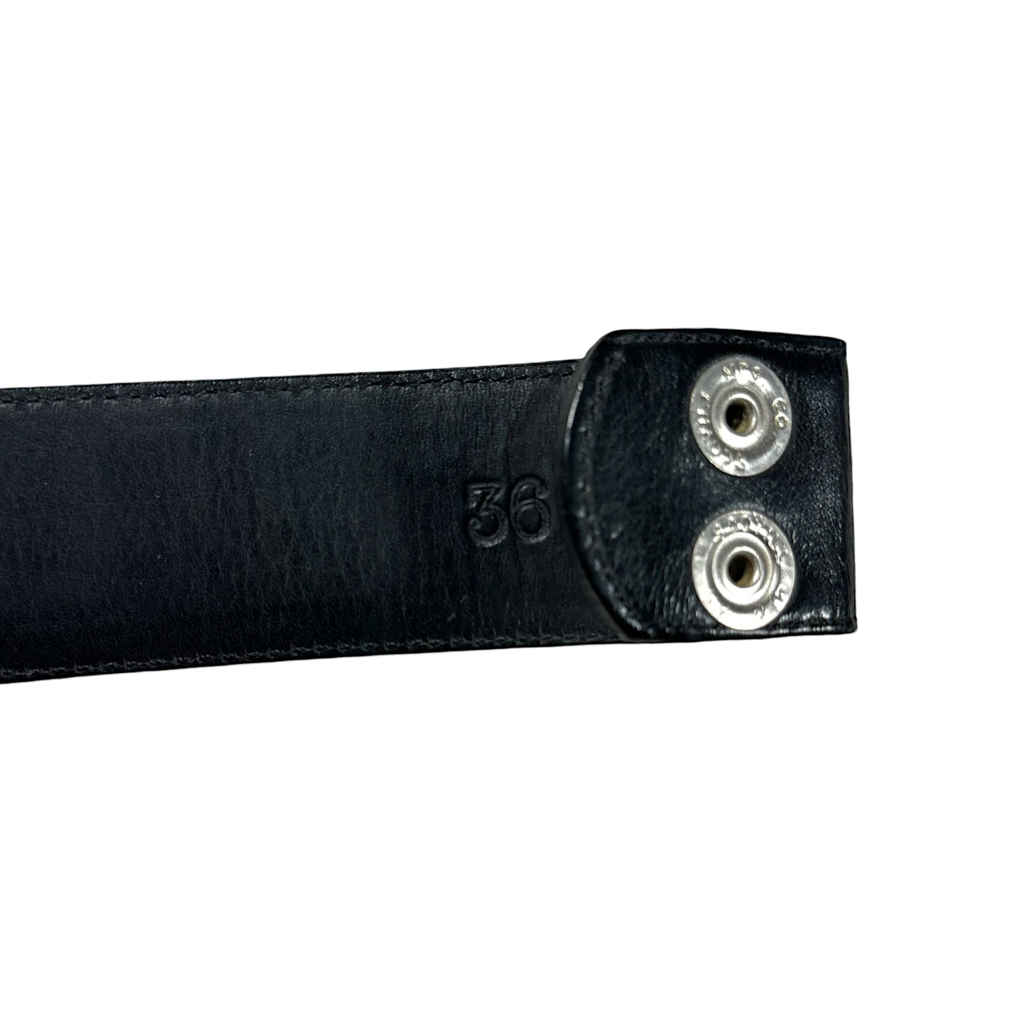 Black Leather Belt Strap