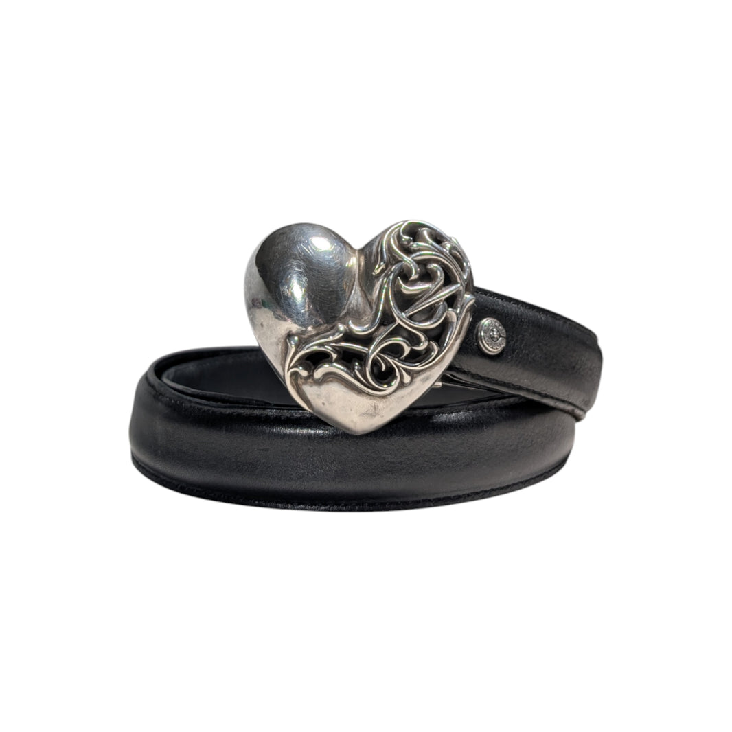 chrome hearts heart belt