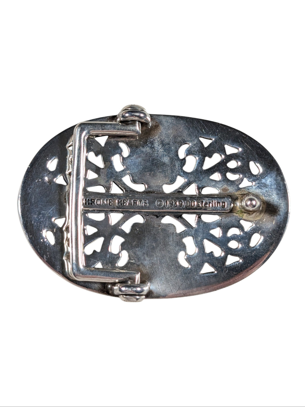 chrome hearts oval cross belt buckle