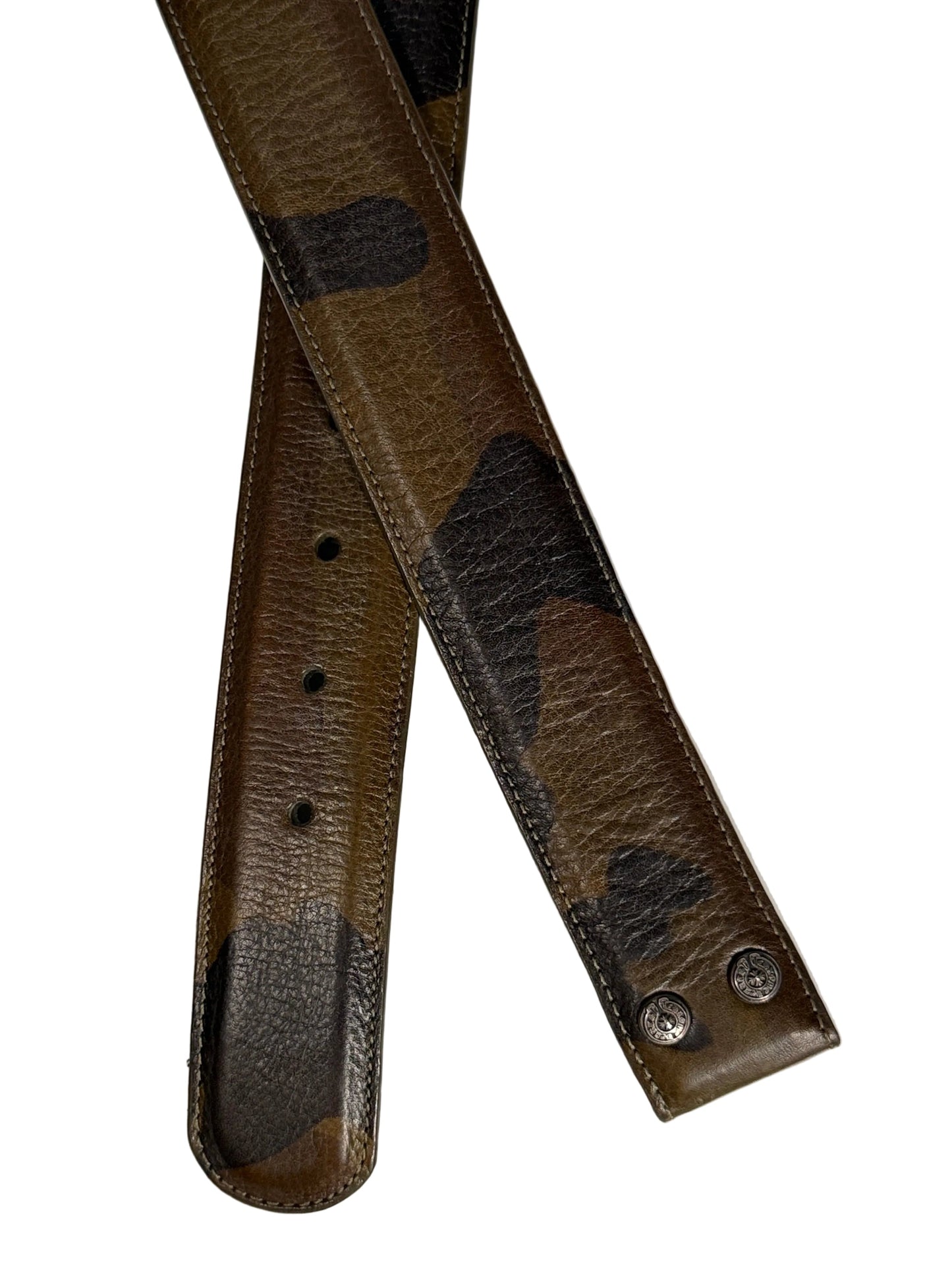 Camo Leather Belt Strap
