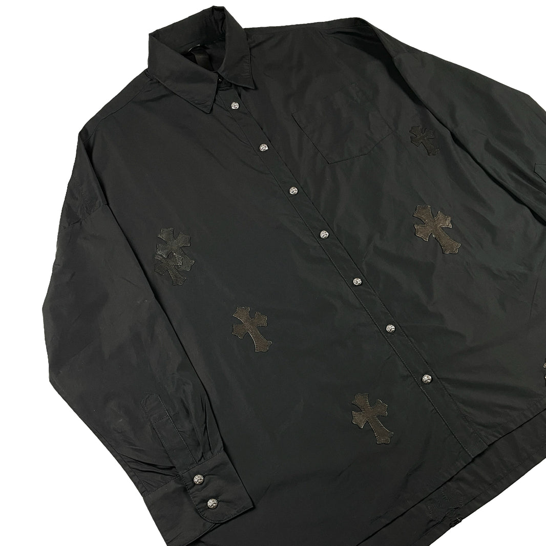 Chrome Hearts Mahal Kita Cross Patch Oversized Shirt Verified YP Collective