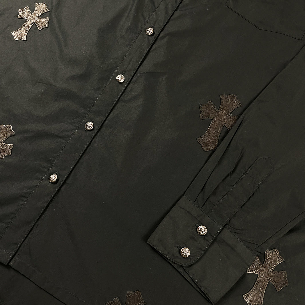Chrome Hearts Mahal Kita Cross Patch Oversized Shirt Archival