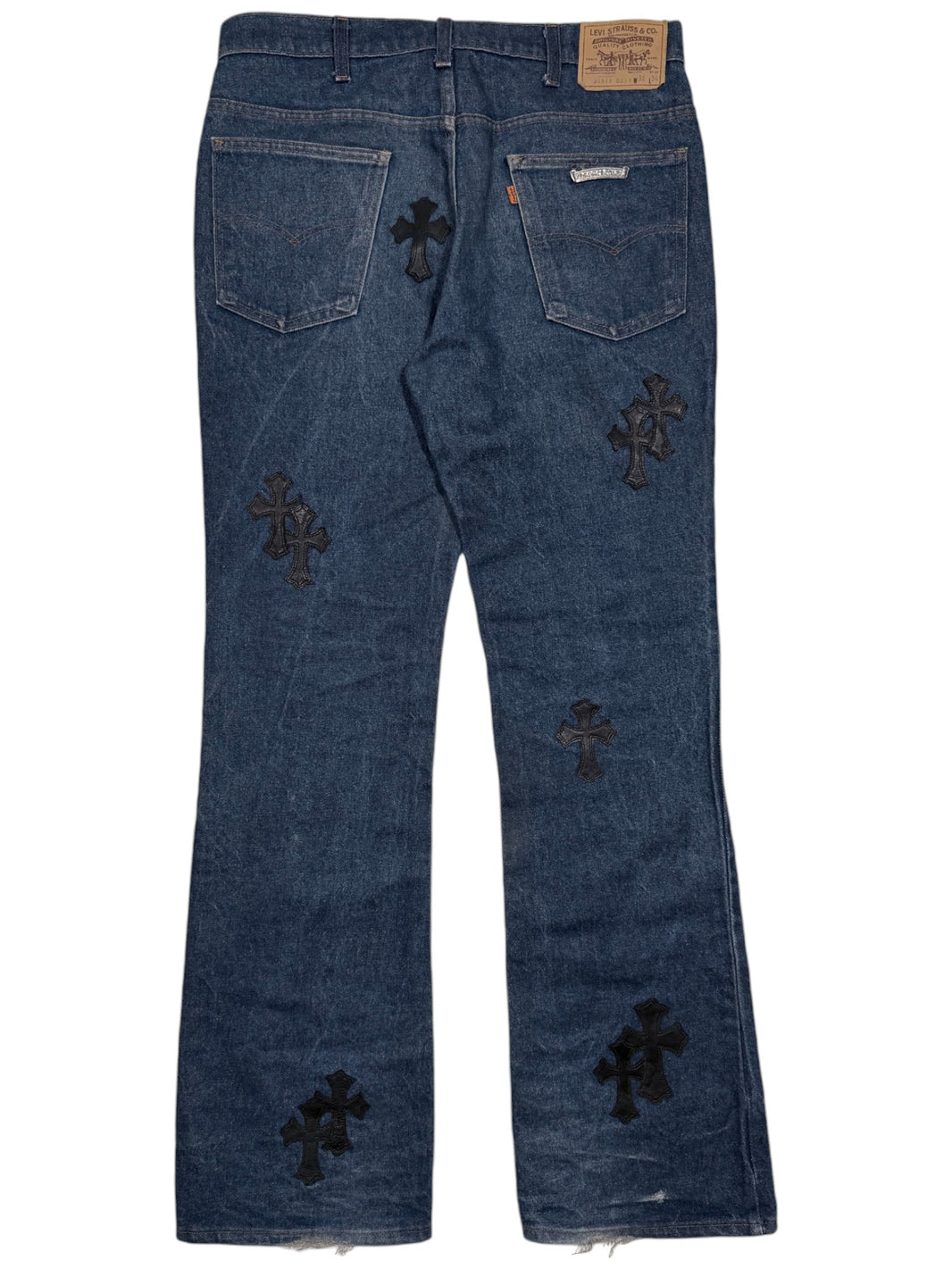 Chrome Hearts Cross Patch Levi's 517 Jeans Sterling Silver Hardware