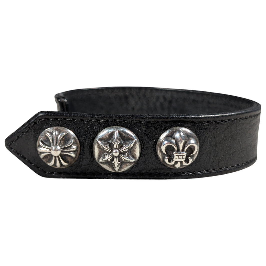 chrome hearts leather bracelet
