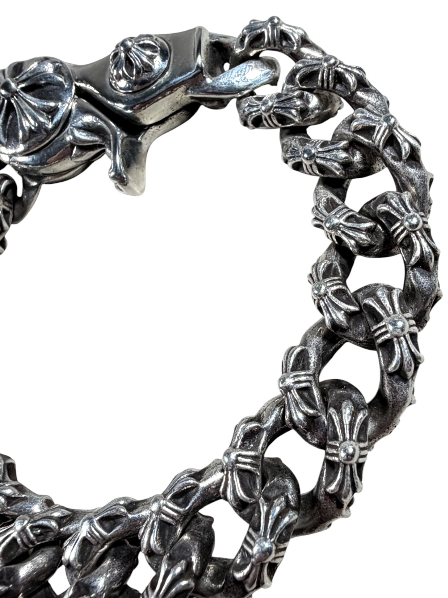 Chrome Hearts Extra Fancy Link Bracelet Silver Archival