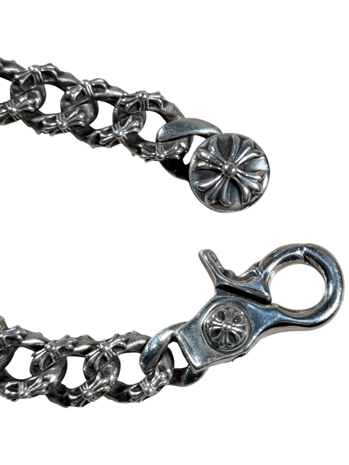Chrome Hearts Extra Fancy Link Bracelet Silver Authenticated Designer