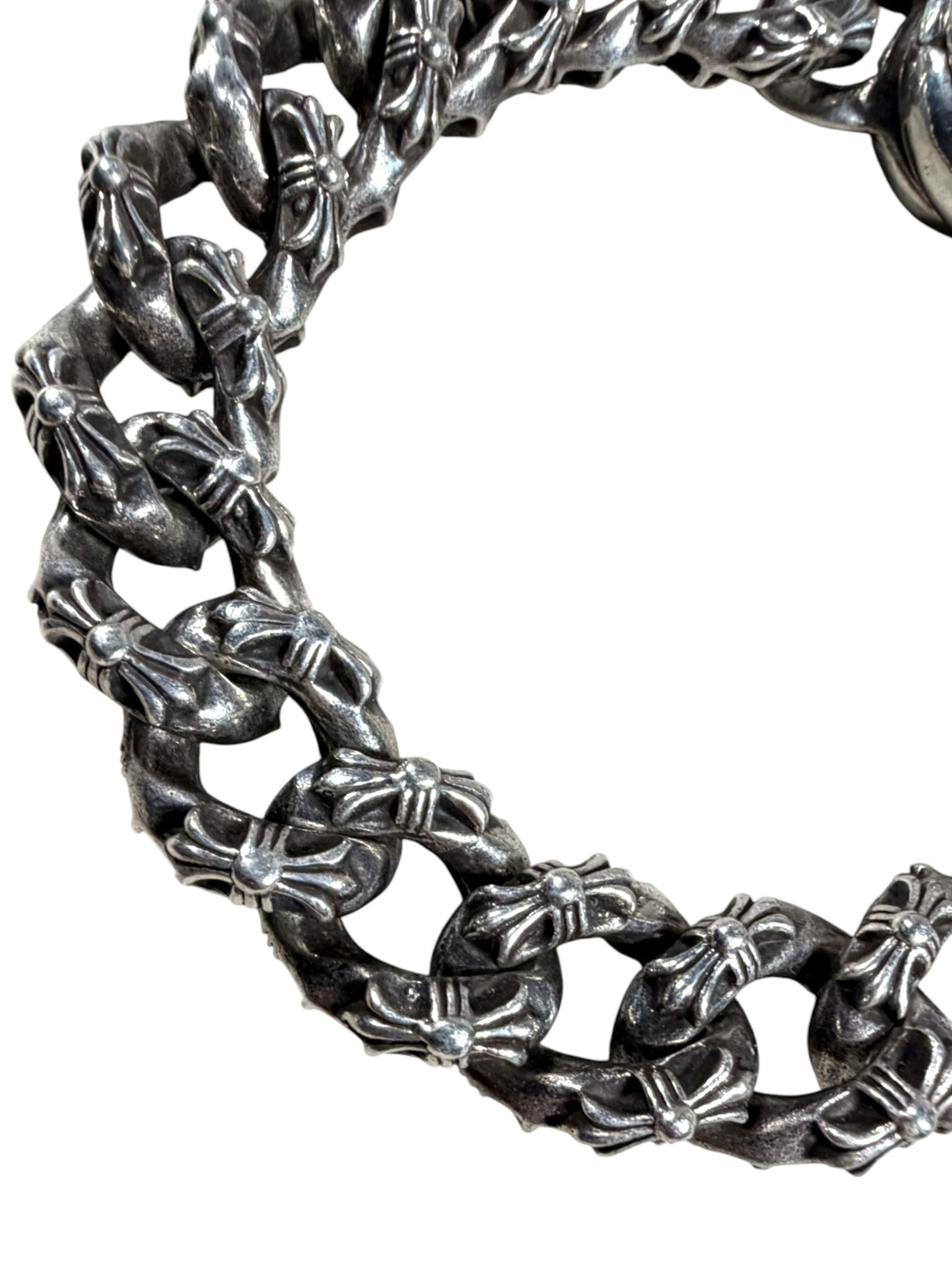 Chrome Hearts Extra Fancy Link Bracelet Silver Verified YP Collective