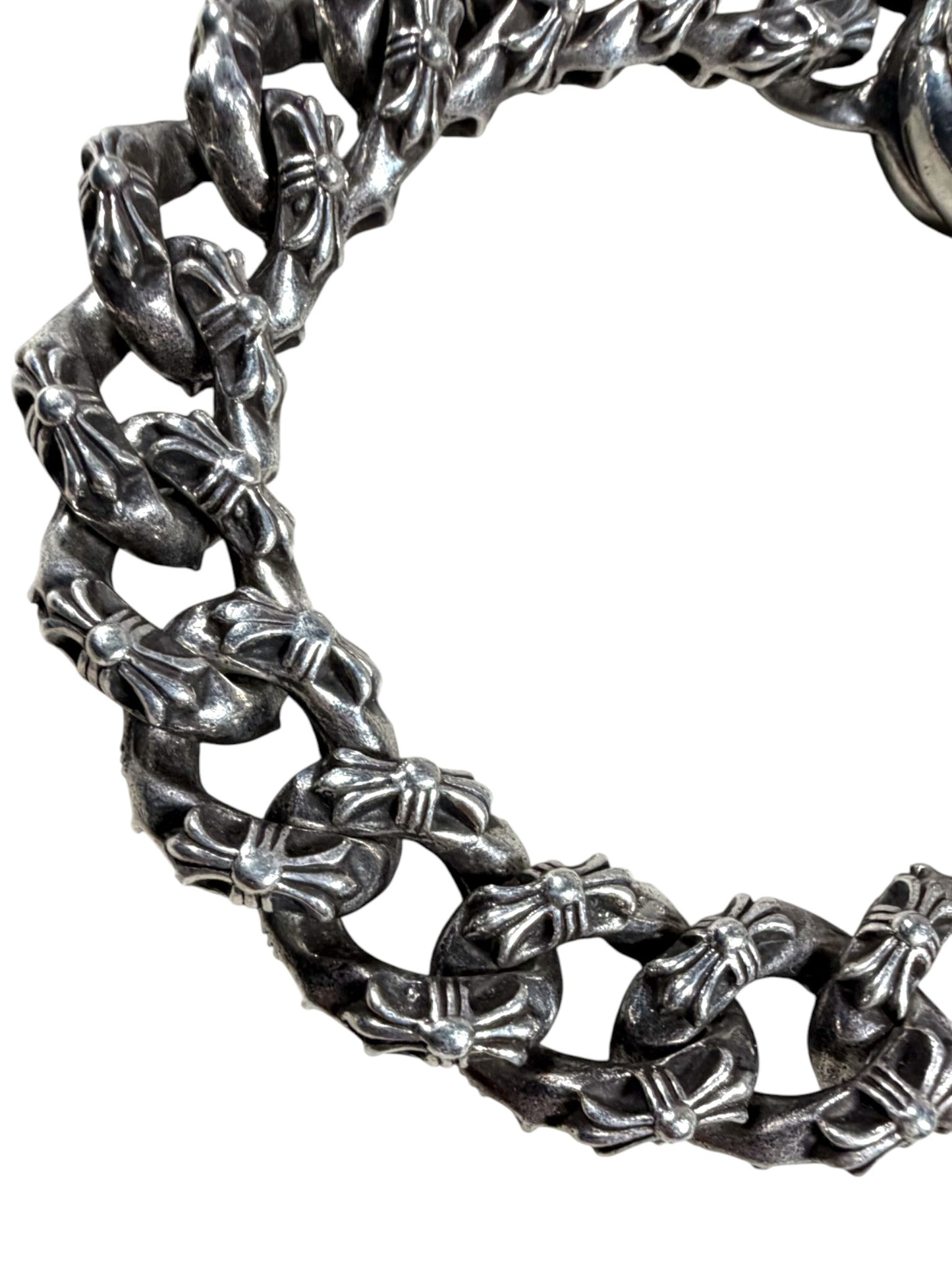 Chrome Hearts Extra Fancy Link Bracelet Silver Verified YP Collective