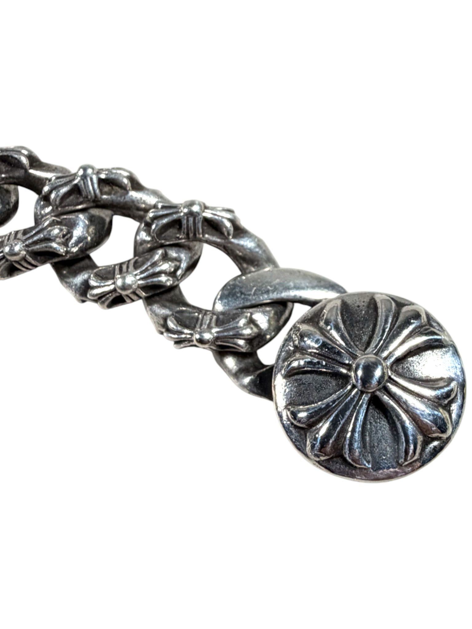 Chrome Hearts Extra Fancy Link Bracelet Silver Luxury Streetwear