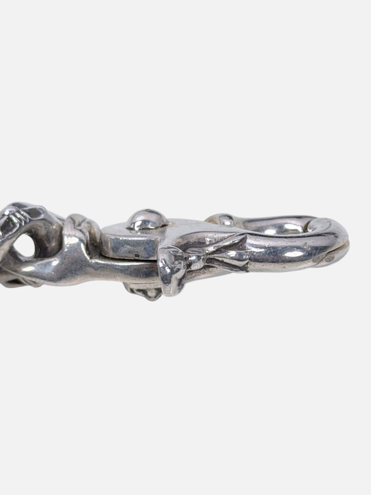 Chrome Hearts BS Fleur Vine Heart Wallet Chain .925 Silver
