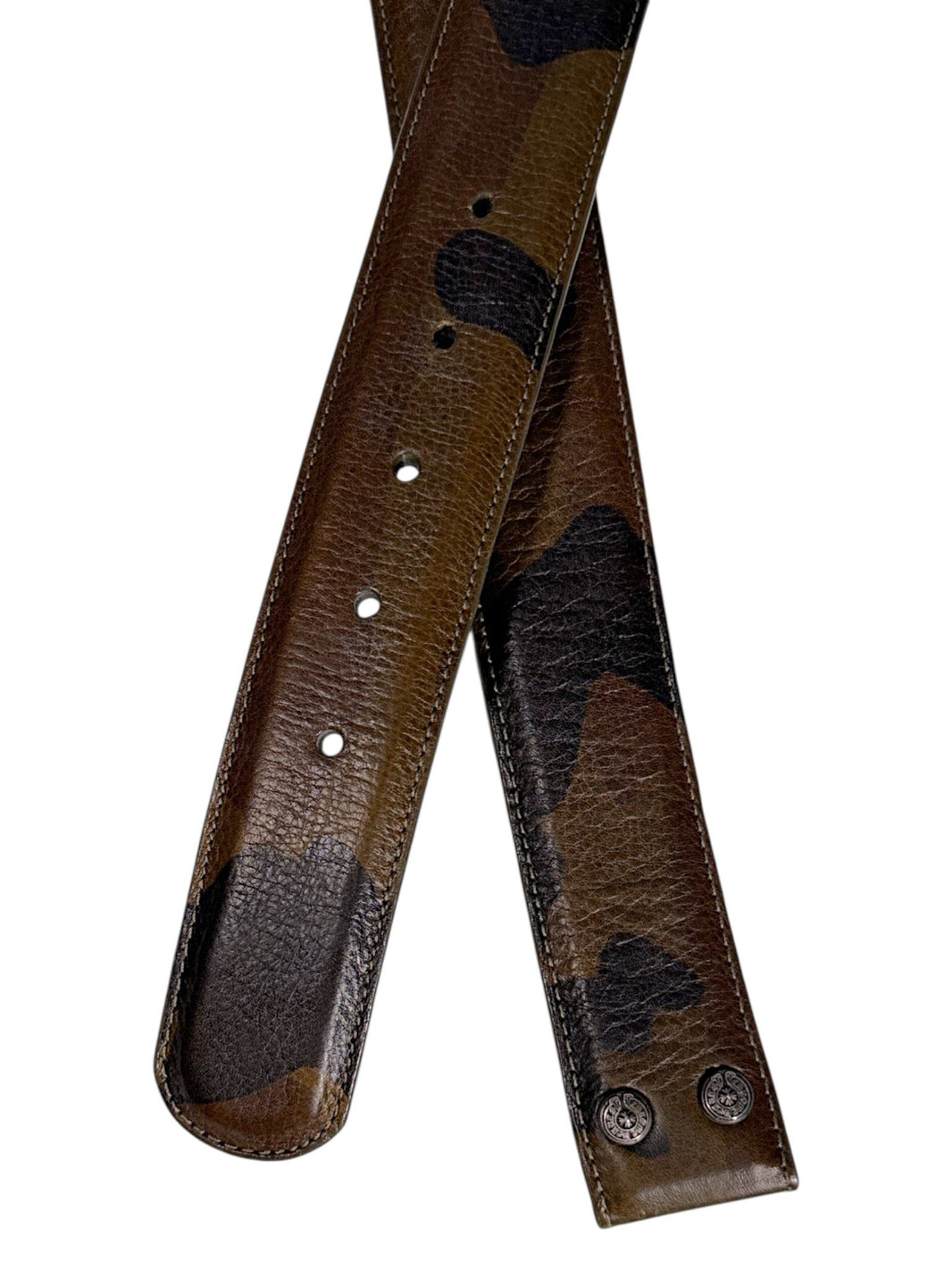 Green Brown Camo Belt Chrome Hearts Made in USA