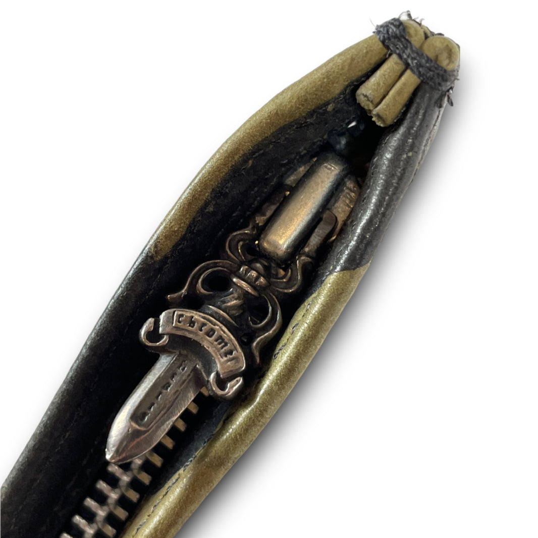 Chrome Hearts Camoflauge Leather Zipper Pouch Wallet Archival