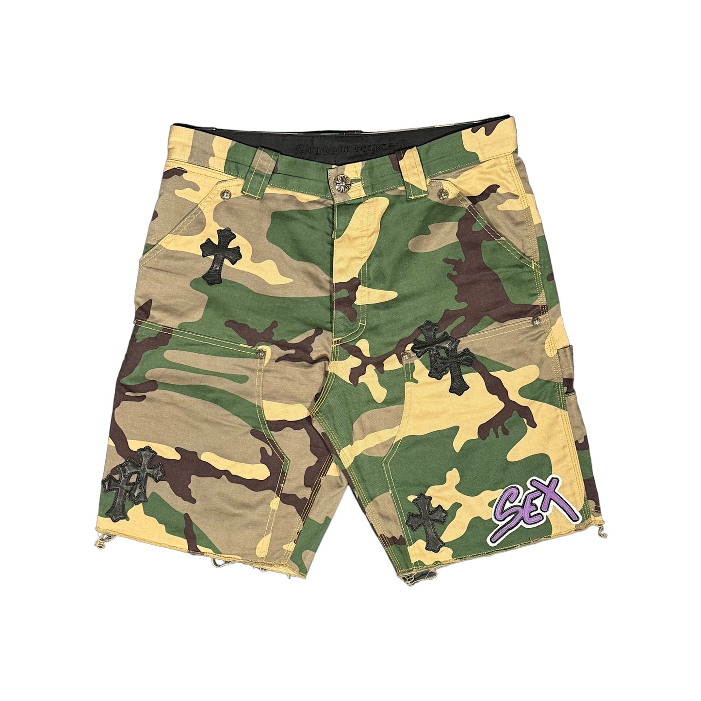 Sex Records Cross Patch Shorts