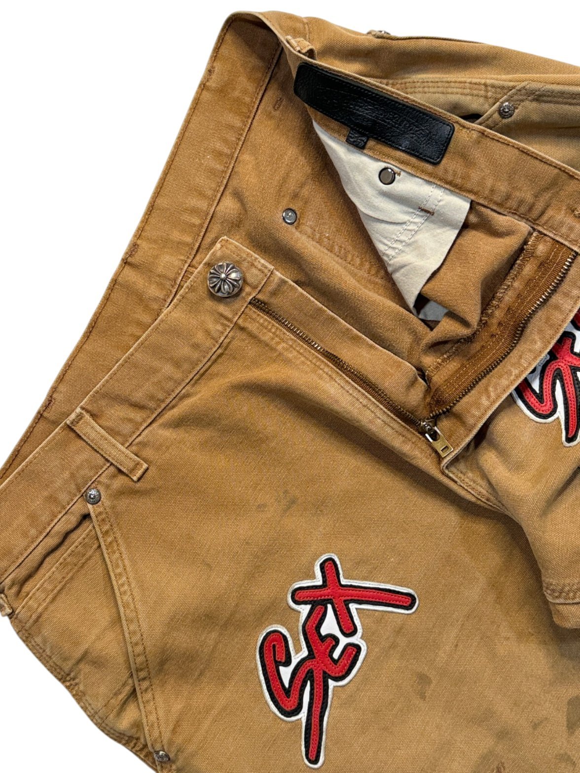 Chrome Hearts Carhartt Pants Waistband CH Logo Script Patch Interior