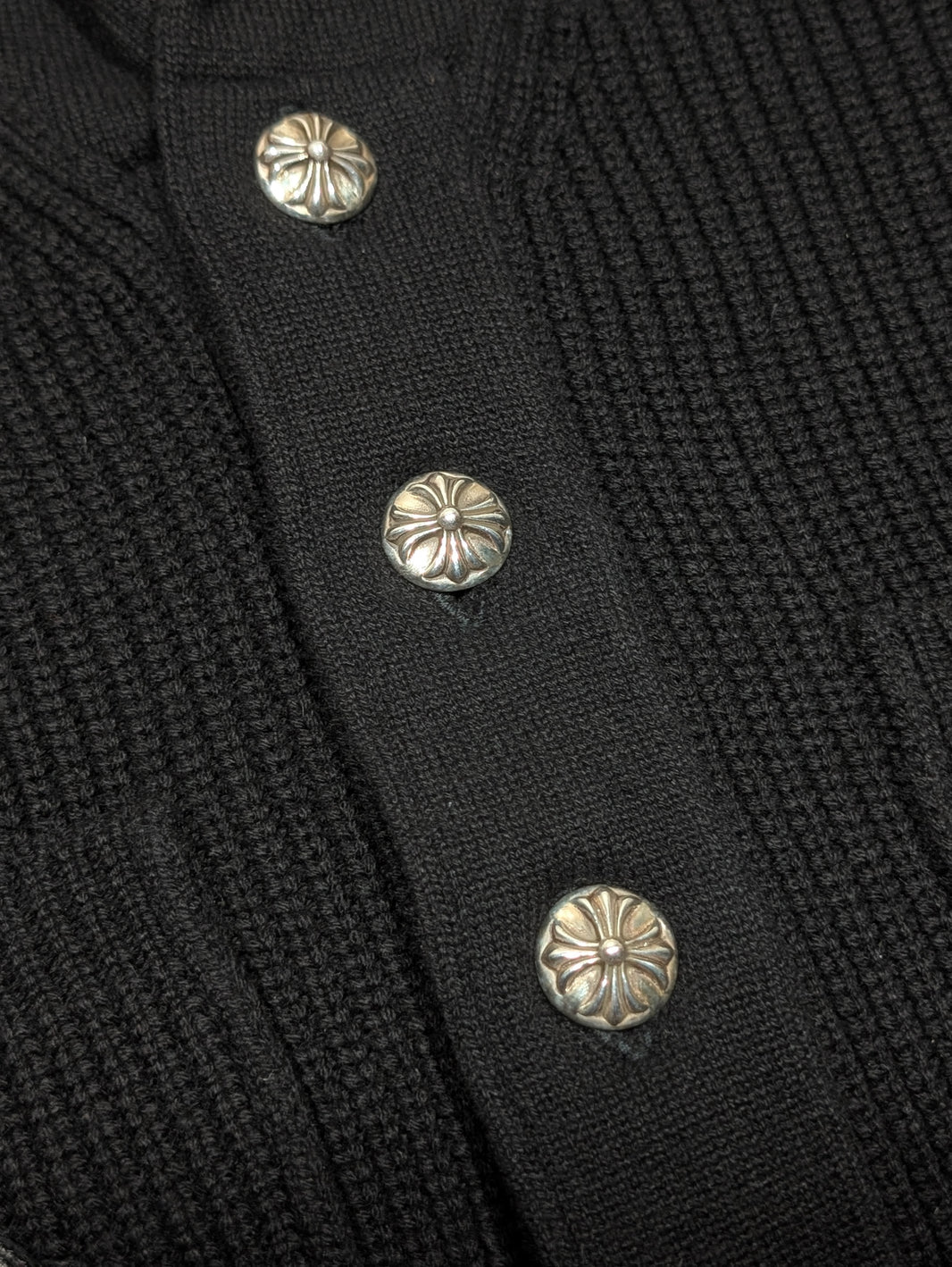 chrome hearts cardigan sweater