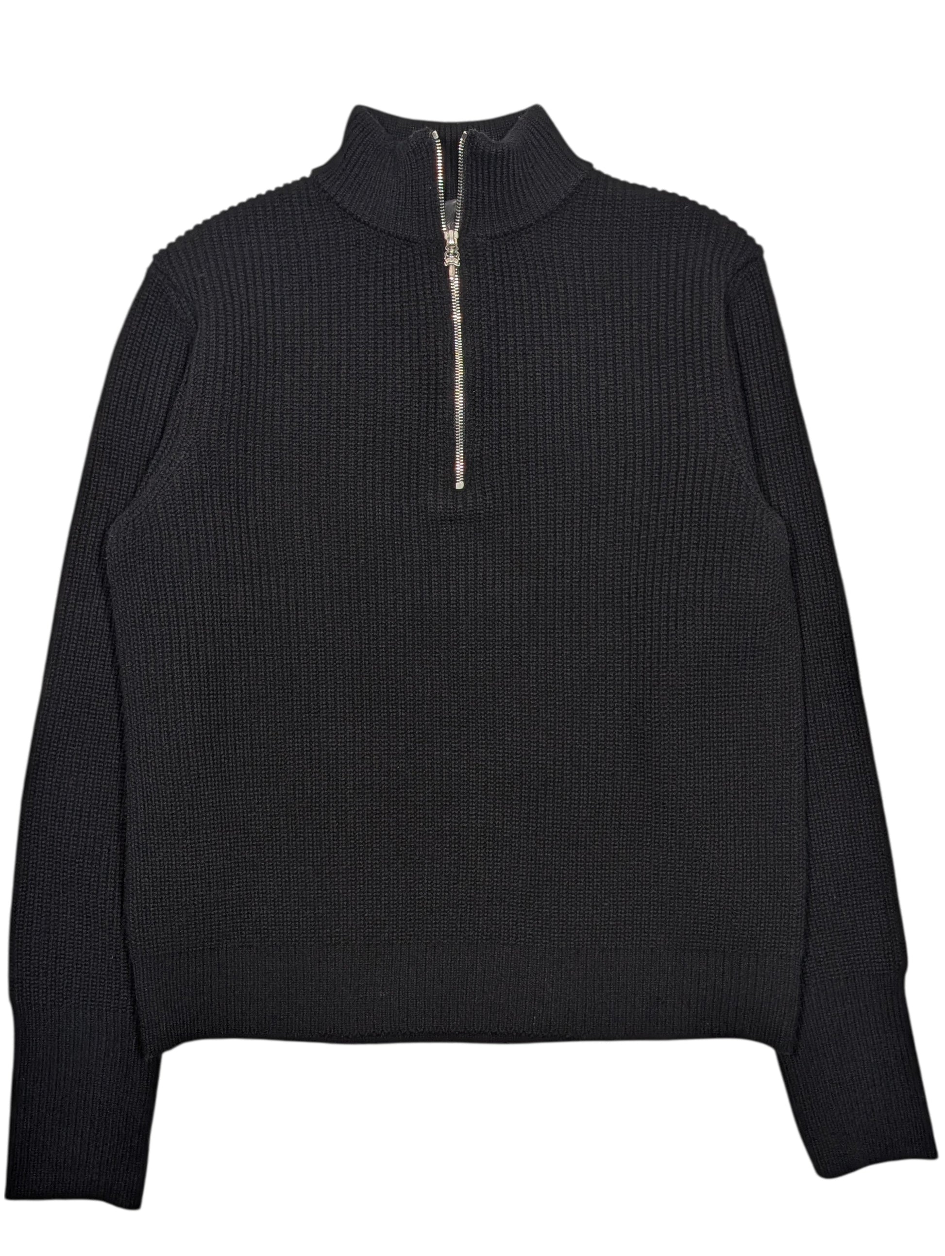 chrome hearts quarter zip sweater