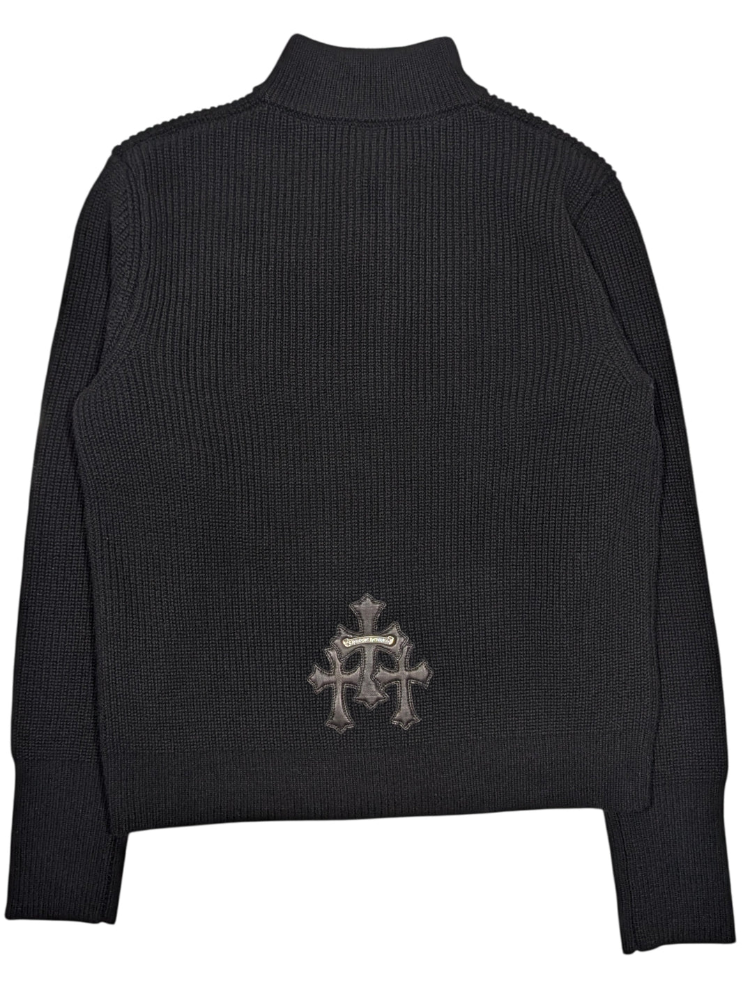 chrome hearts cashmere quarter zip