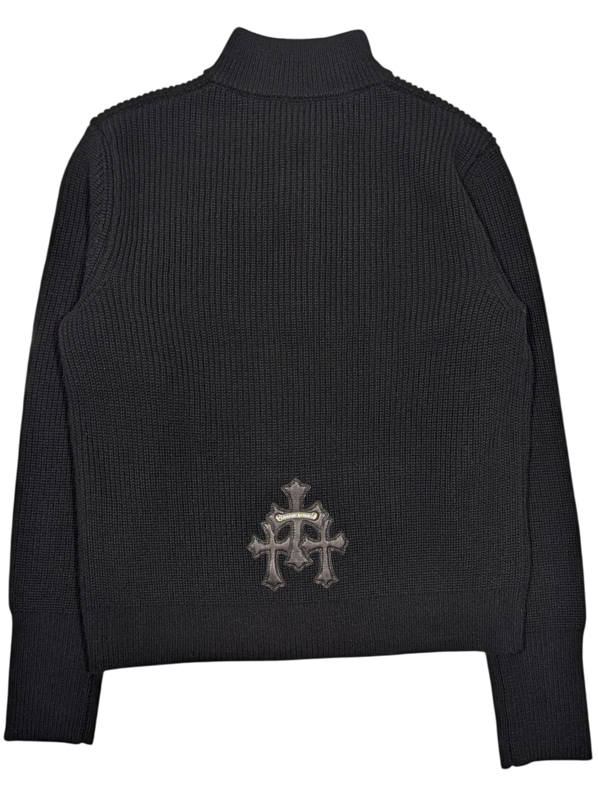 chrome hearts cashmere quarter zip