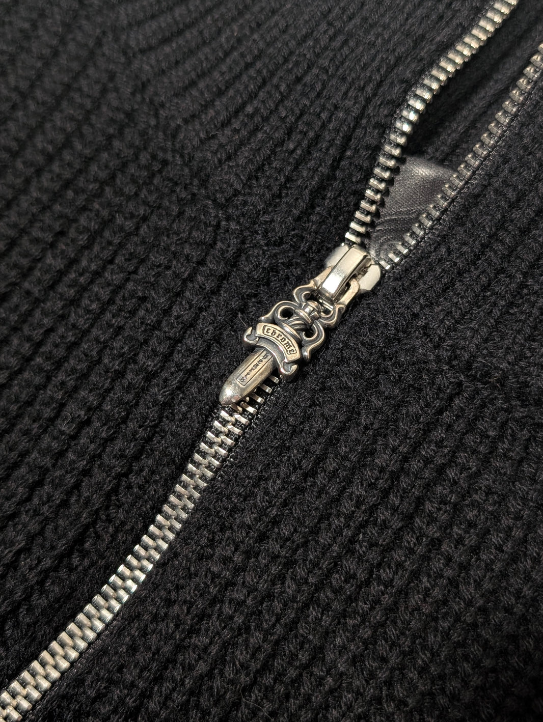 chrome hearts triple cross quarter zip
