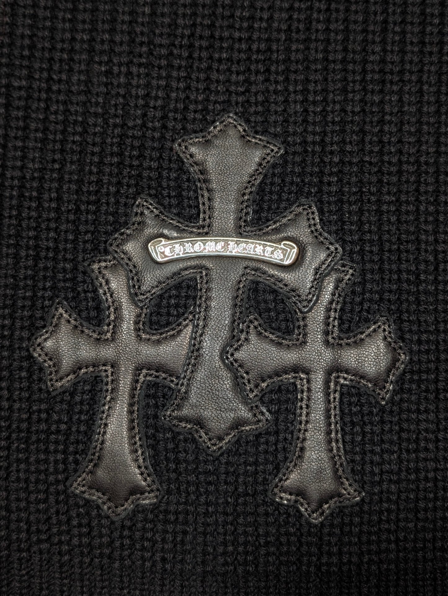 chrome hearts zip up sweater