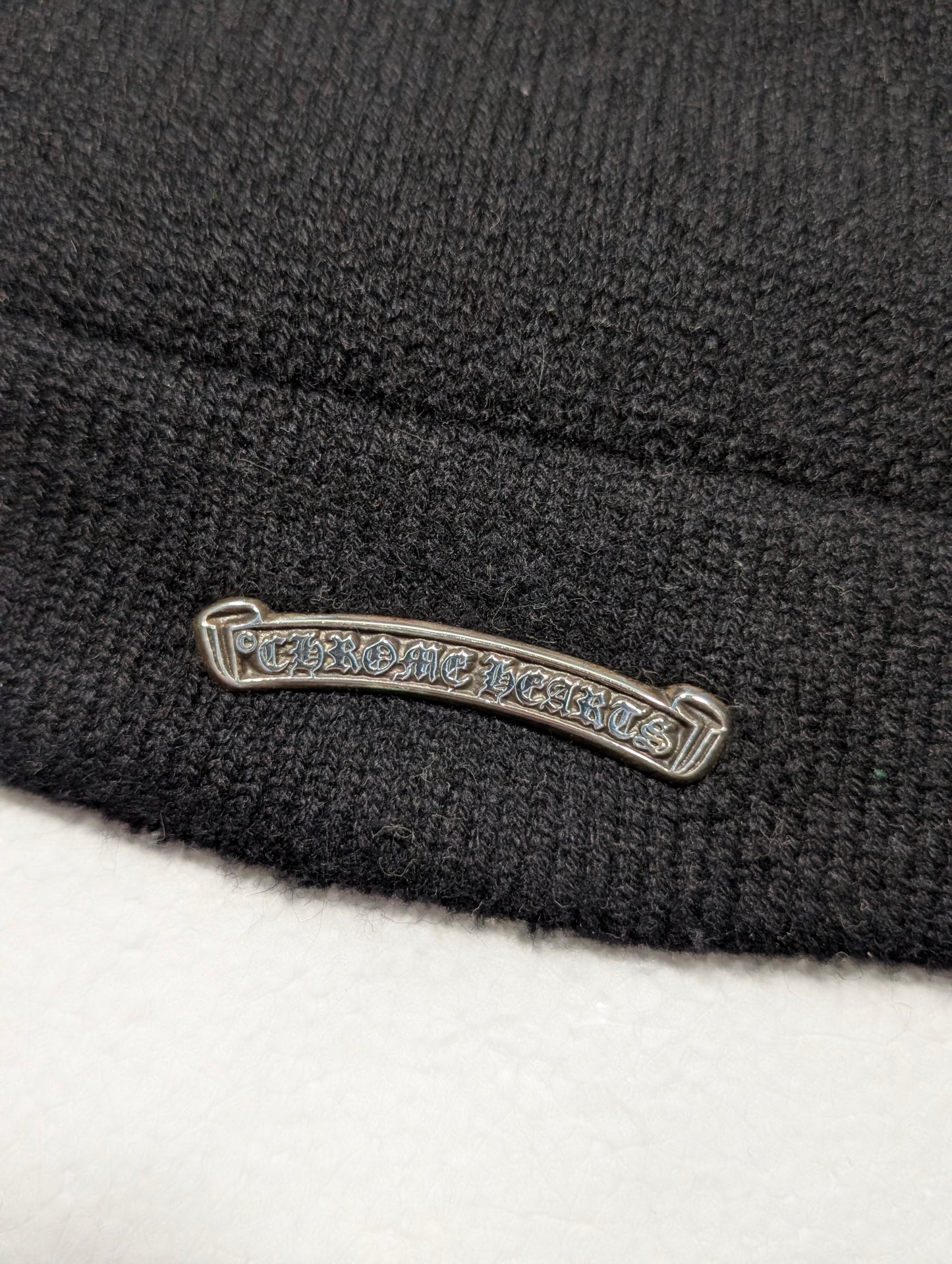 Triple Cross Leather Patch Cashmere Sweater