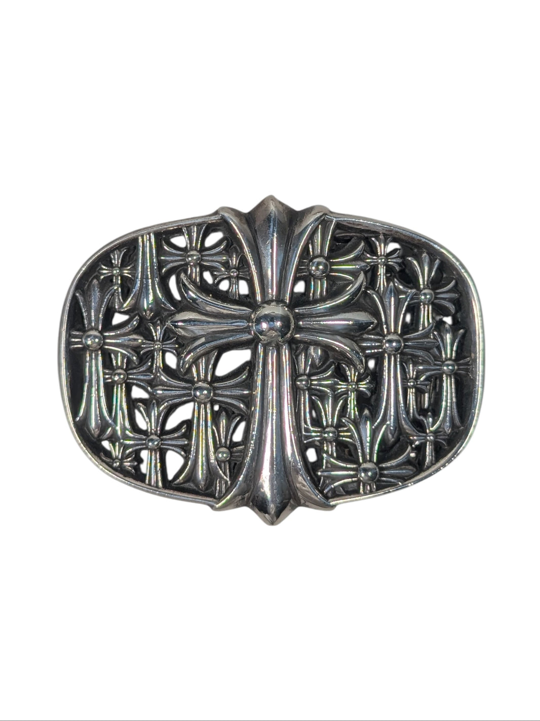 Chrome Hearts Cemetery Cross Sterling Silver Belt Buckle Chrome Hearts Jewelry Chrome Hearts Belt Accessory