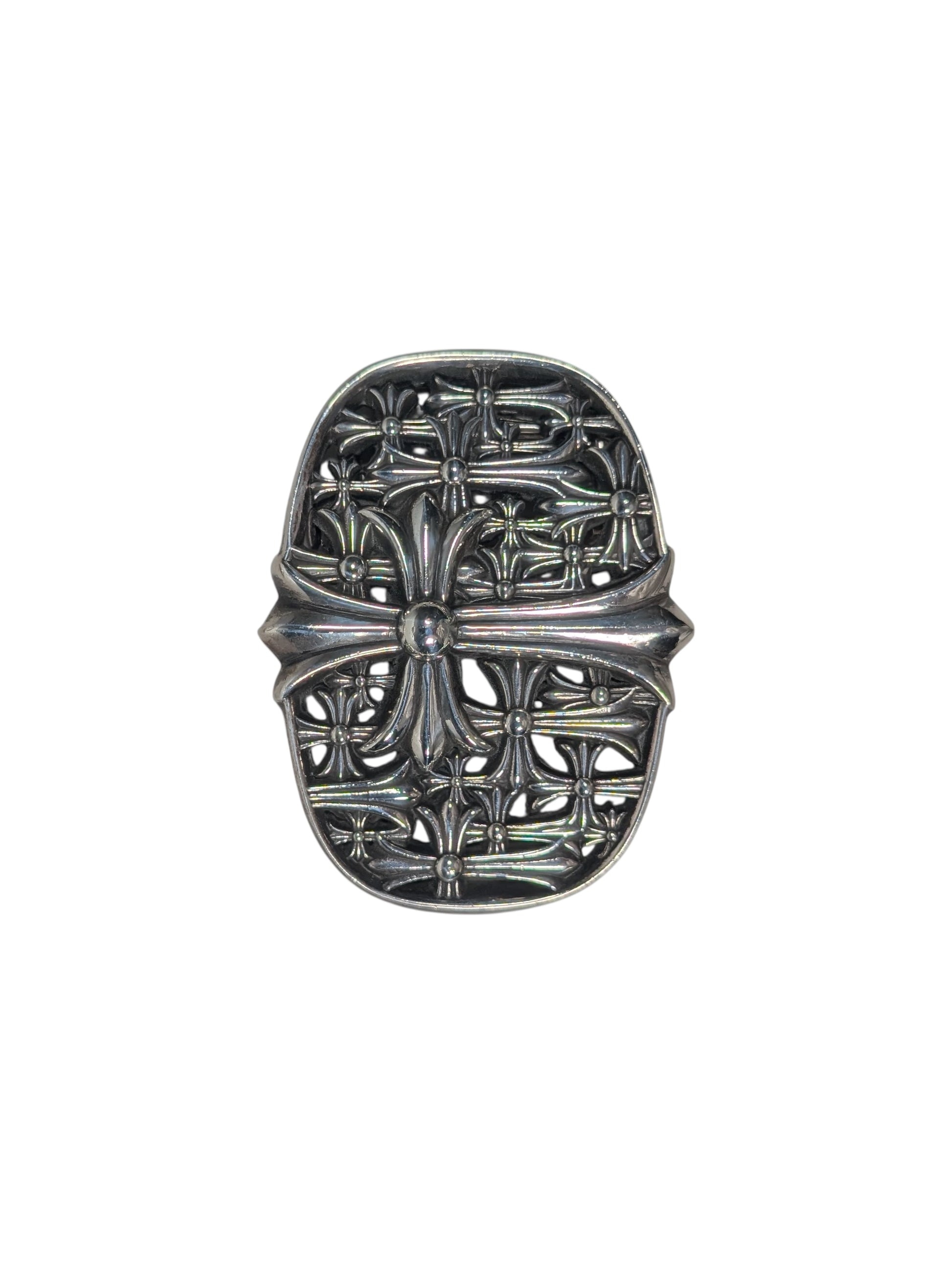 Chrome Hearts Cemetery Cross Sterling Silver Belt Buckle Chrome Hearts Jewelry Chrome Hearts Belt Accessory