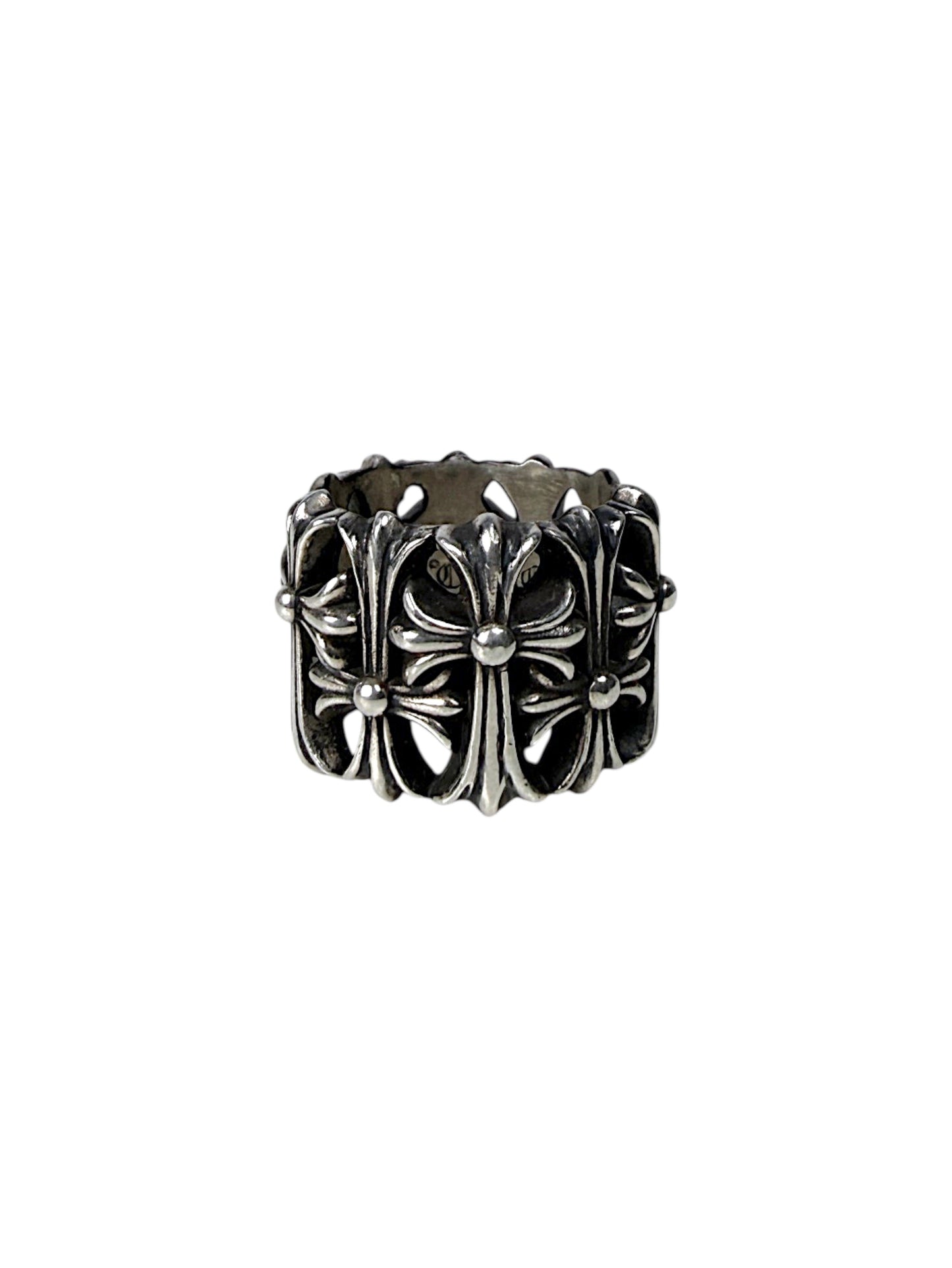 Chrome Hearts Cemetery Cross Ring .925 Sterling Silver