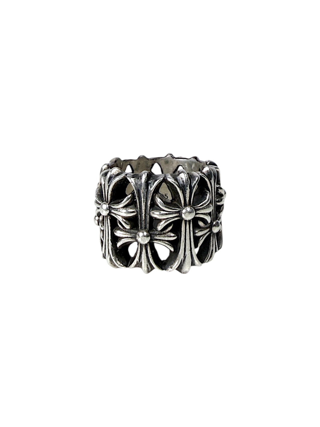 Cemetery Cross Band Chrome Hearts Silver Ring