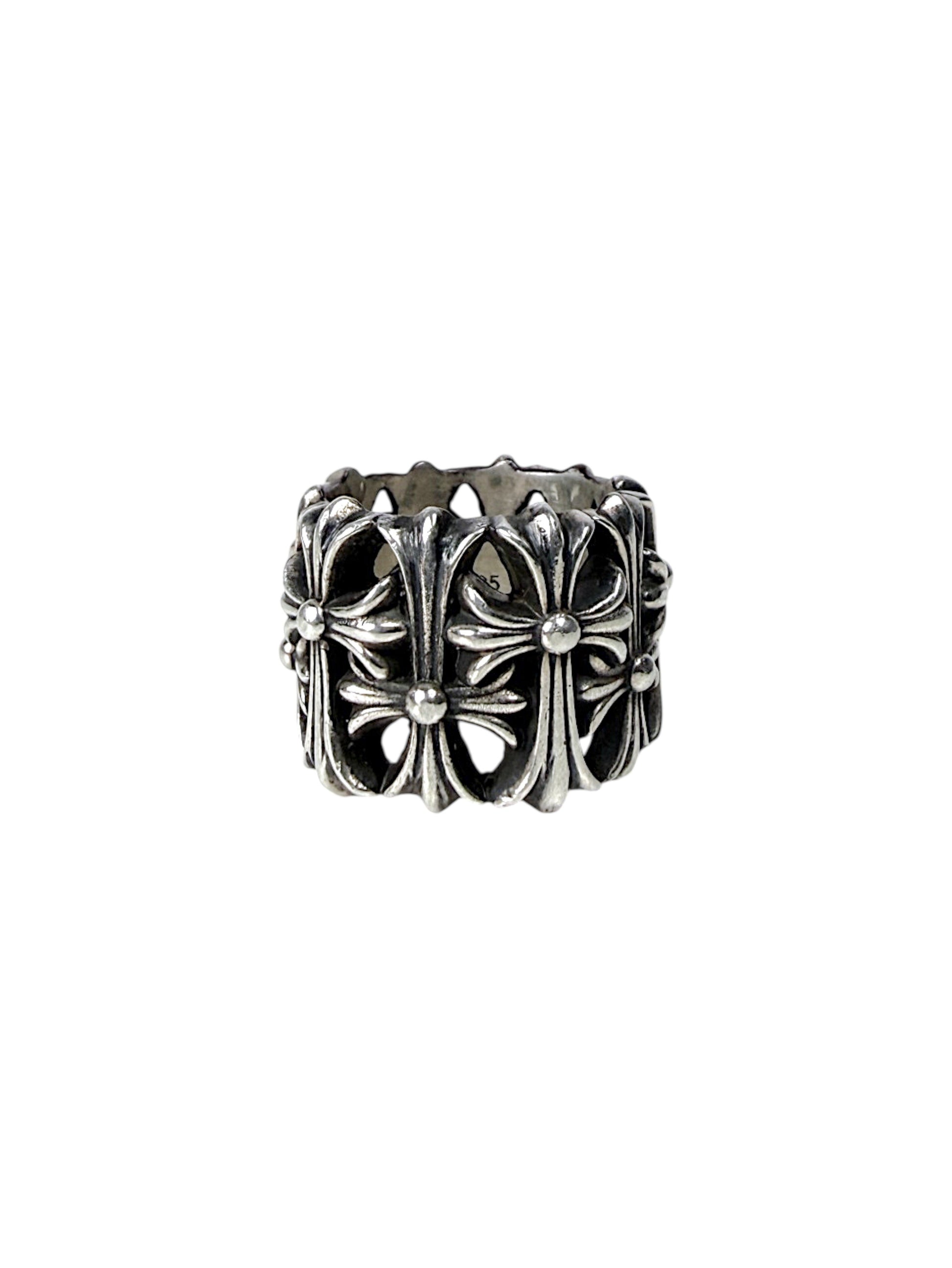 Cemetery Cross Band Chrome Hearts Silver Ring