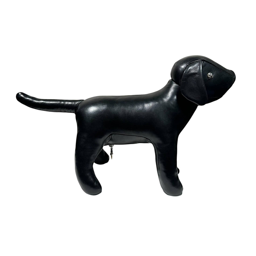 Chrome Hearts Leather Dog Toy Plush Doll Sterling Silver Hardware
