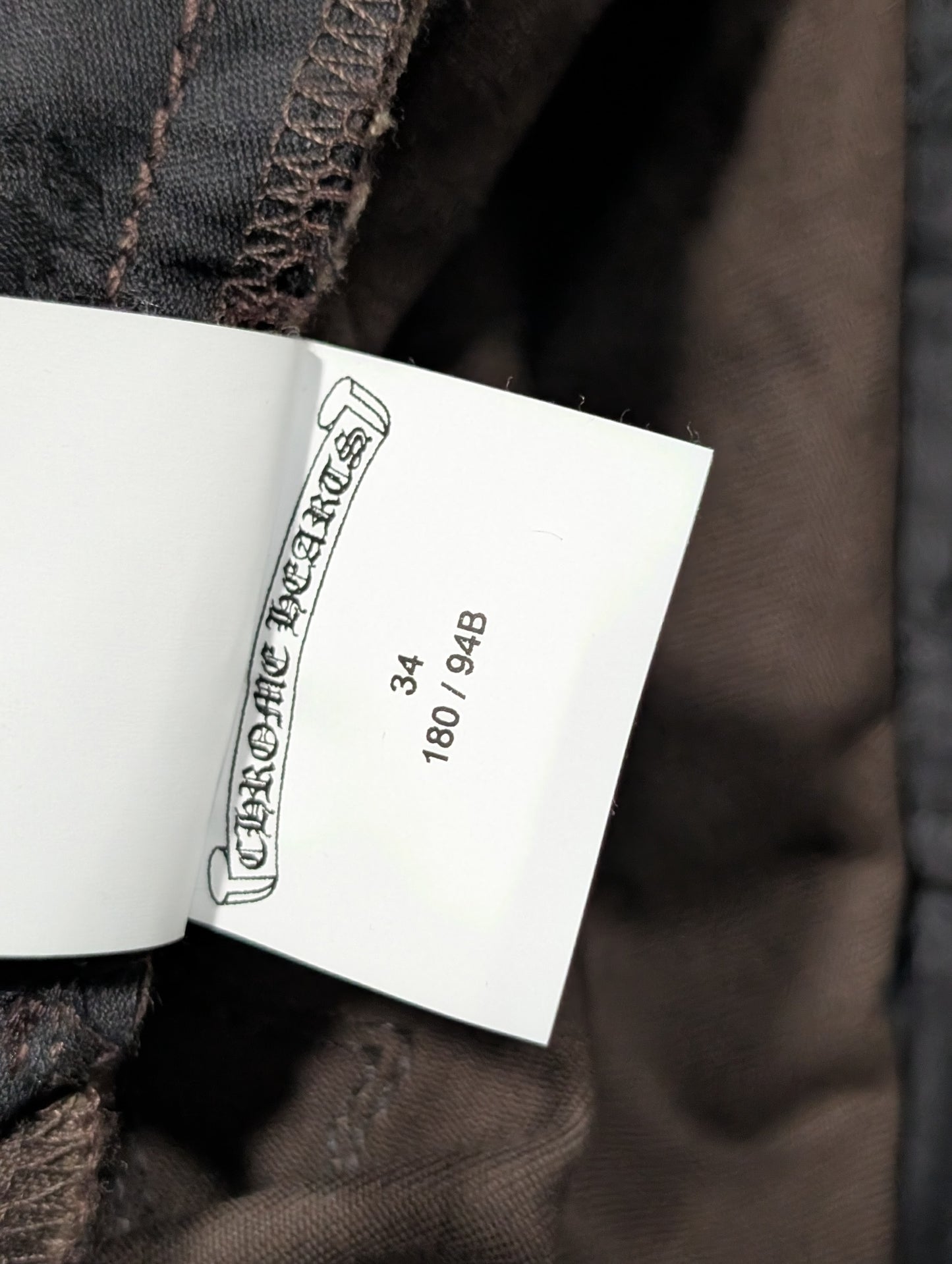 Cheetah Cross Patch Chino Pants Brown